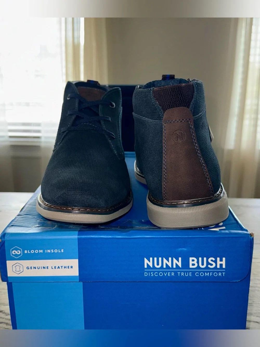 🔻Nunn Bush Men’s OTTO Chukka Boots Shoes | Navy | Sz. 10.5M ~ NWB